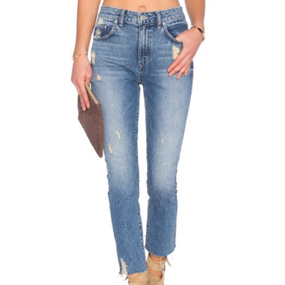 Lovers + Friends Logan High Rise Tapered Jeans
